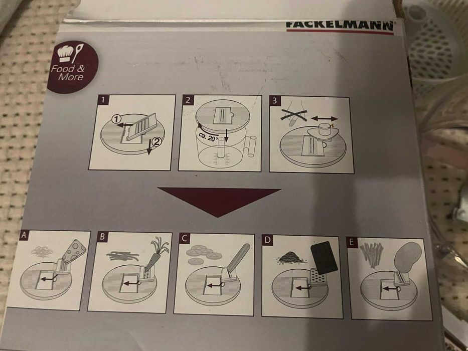 Кухонний комбайн ручний/овочерізка FACKELMANN (8 в 1)