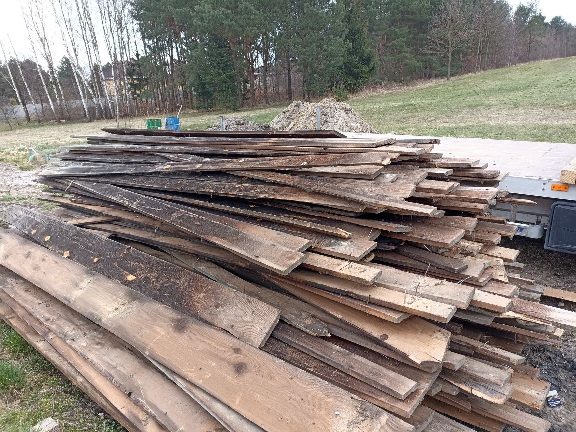Skup desek/starego drewna belek ze stodoły/rozbiórki wyburzenia