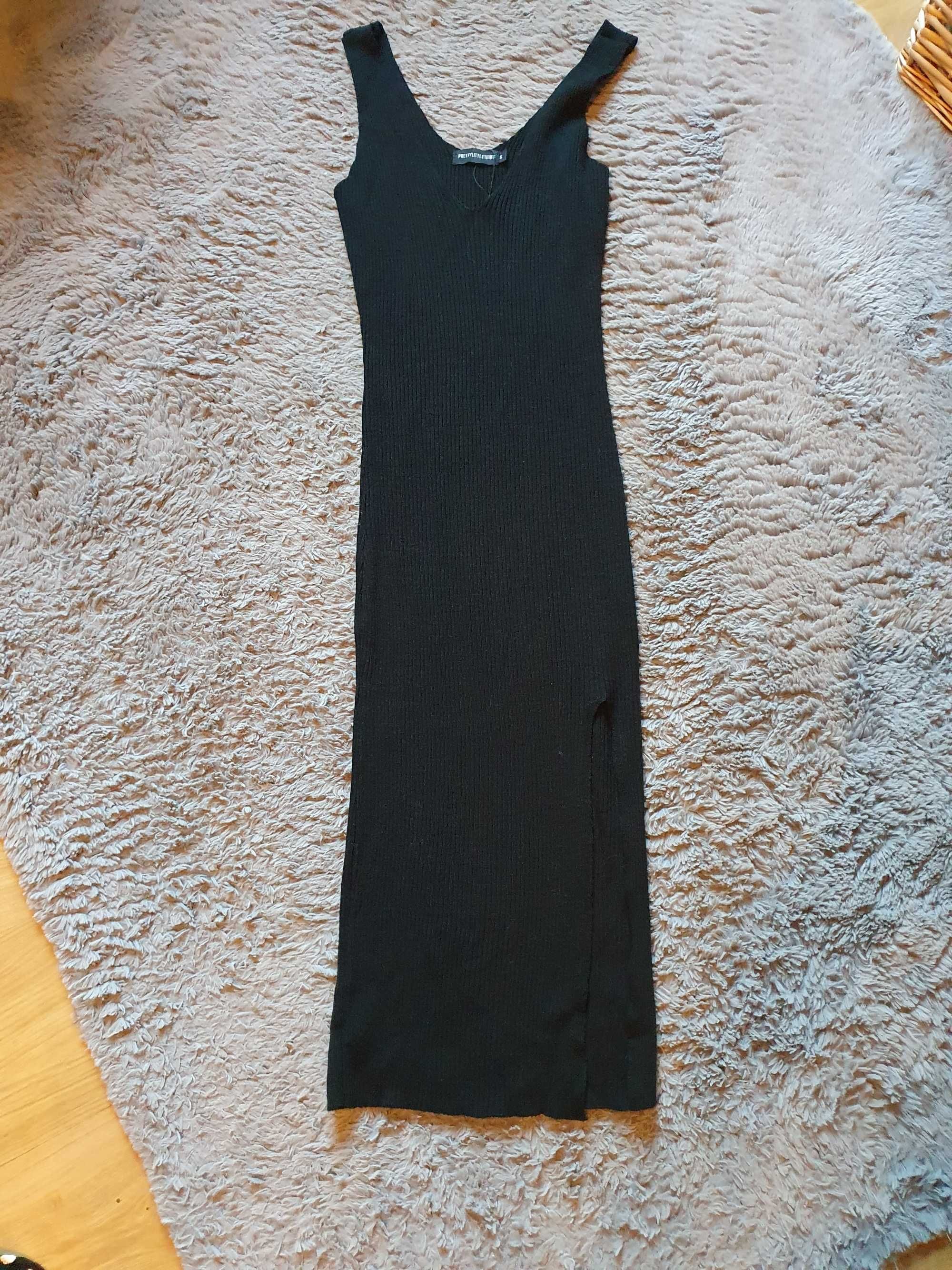 Prążkowana sukienka rozmiar xs