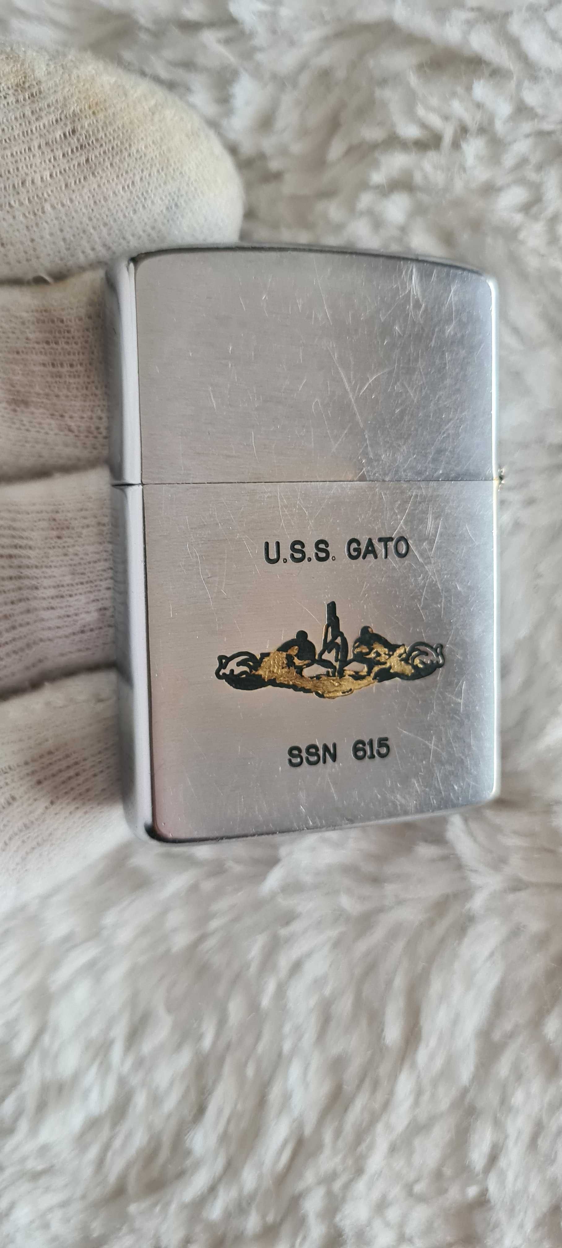 Zapalniczka Zippo USS Gato (SSN-615) 1964r