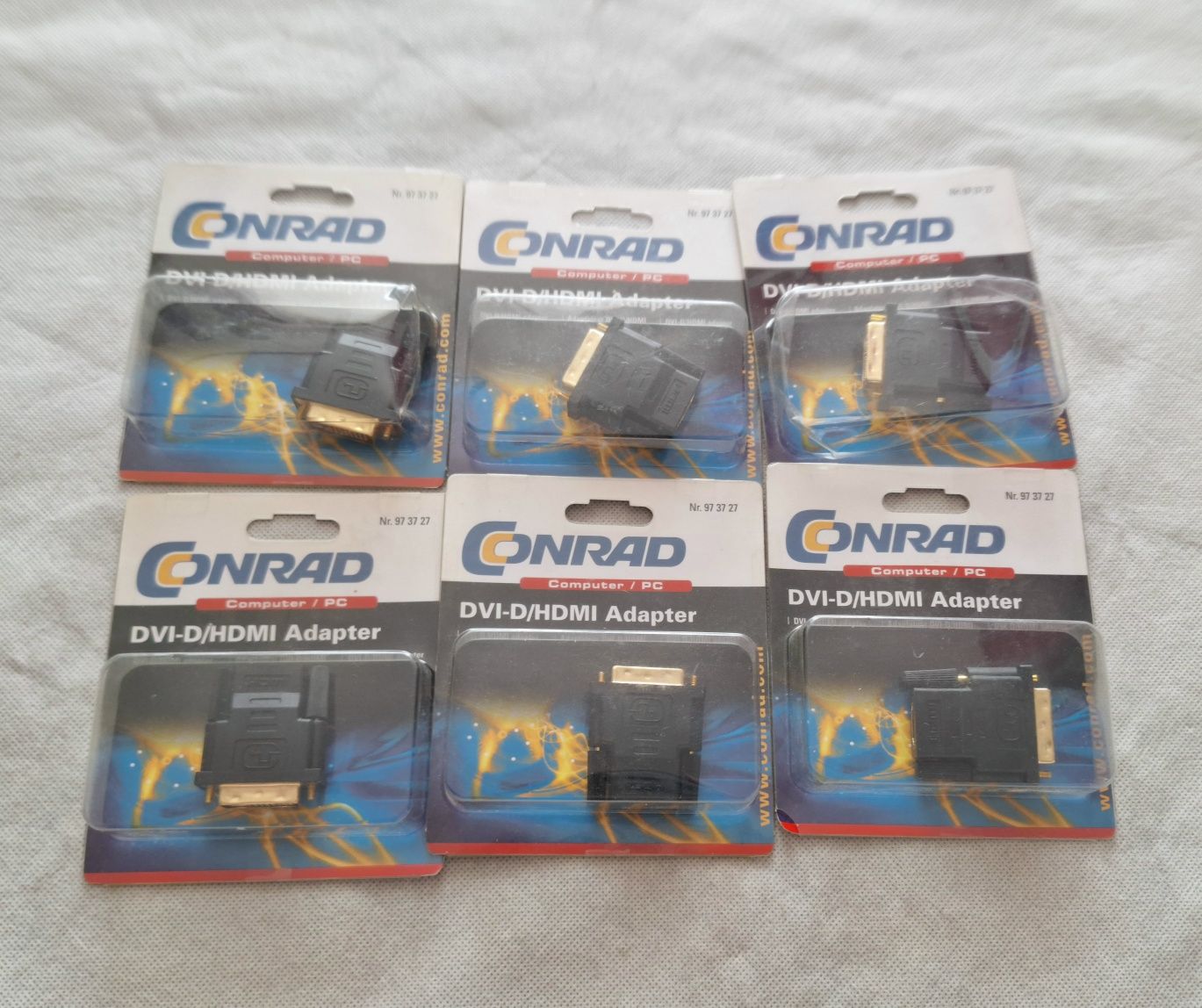 Zestaw 6 szt Adapter DVI Hdmi Conrad nowe