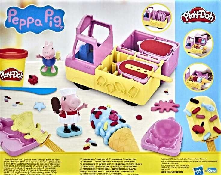 Play-Doh Świnka Peppa LODZIARNIA SAMOCHÓD AUTO Z LODAMI zestaw F3597