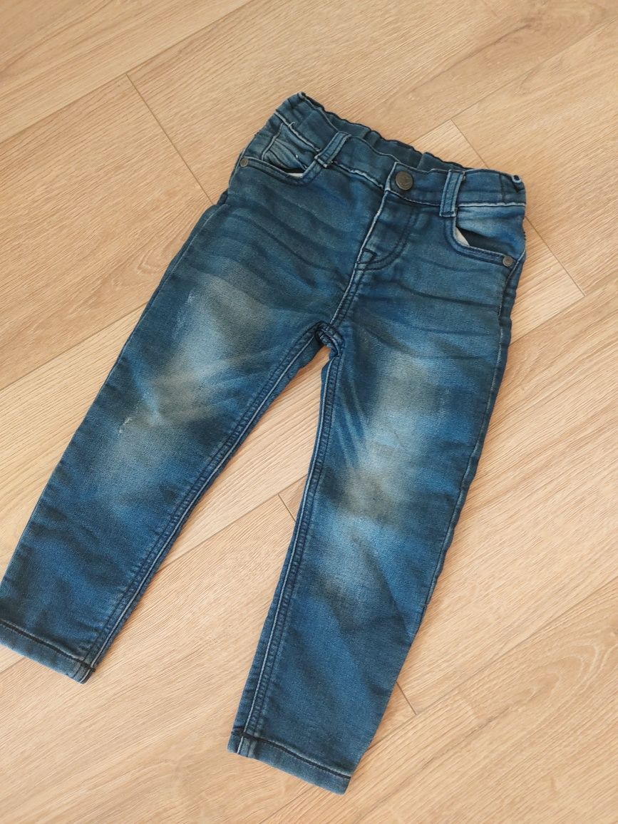 Spodnie ala jeansowe elastyczne 98