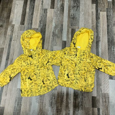 Żółta kurtka chłopięca Ala przeciwdeszczowa rozmiar 86