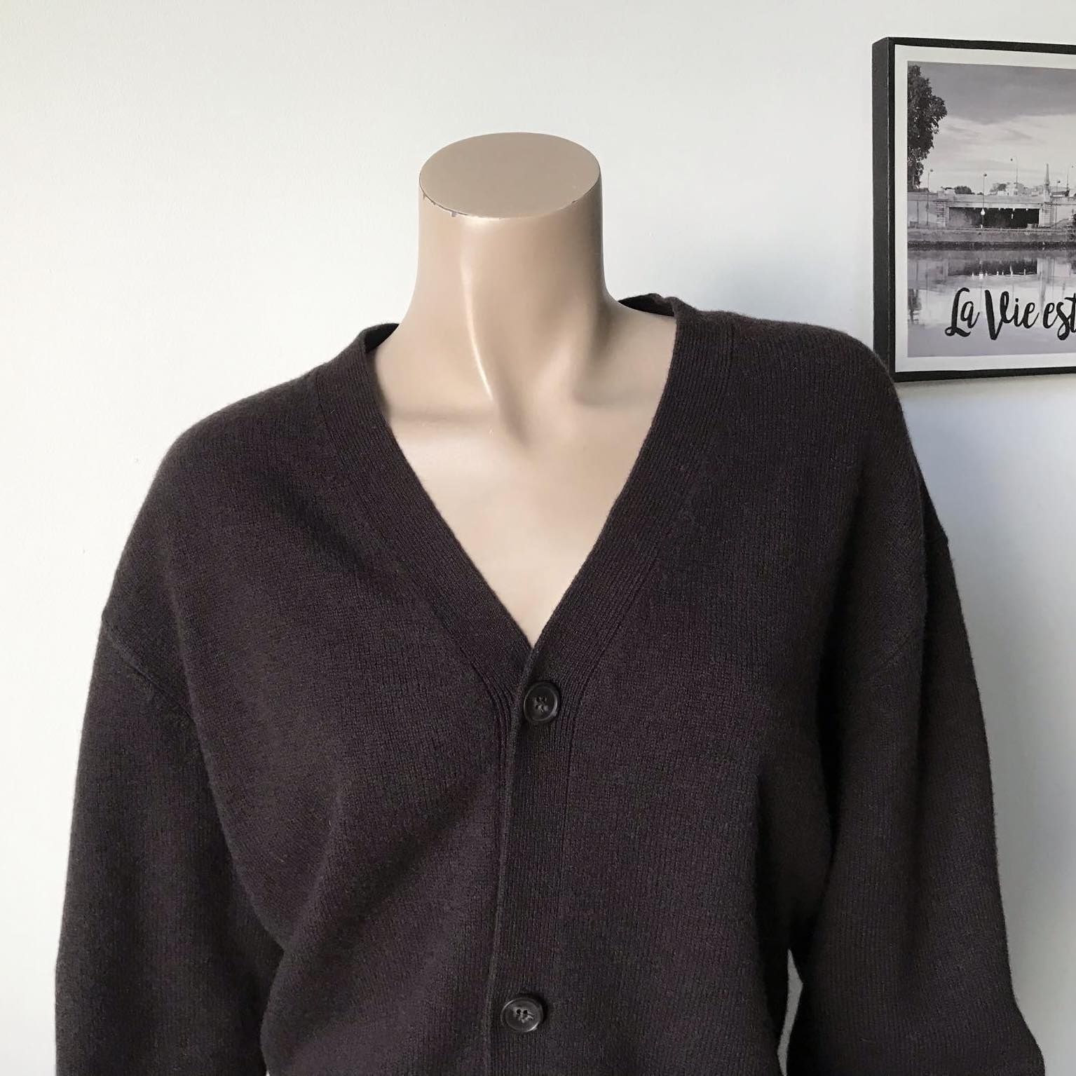 Samsoe&samsoe sweter damski L
100%wełna 
Rozmiar:L 
Kolor:ciemny brąz