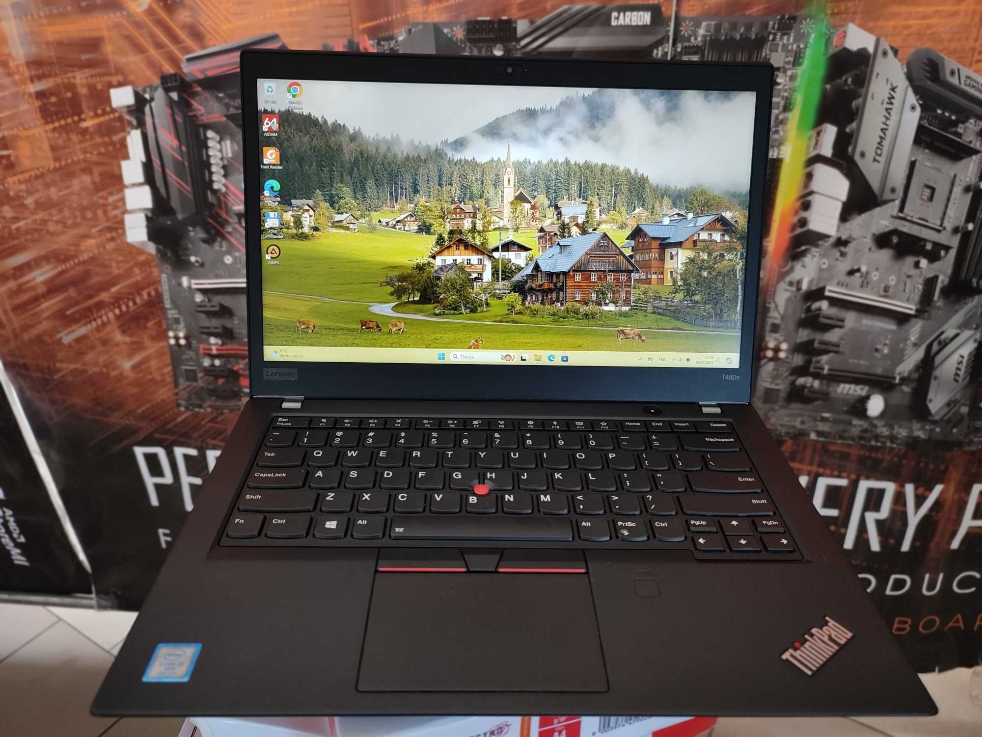 Ультрабук: Lenovo ThinkPad T480s  \ i5-8350U \ 8GB \M2 256 SSD