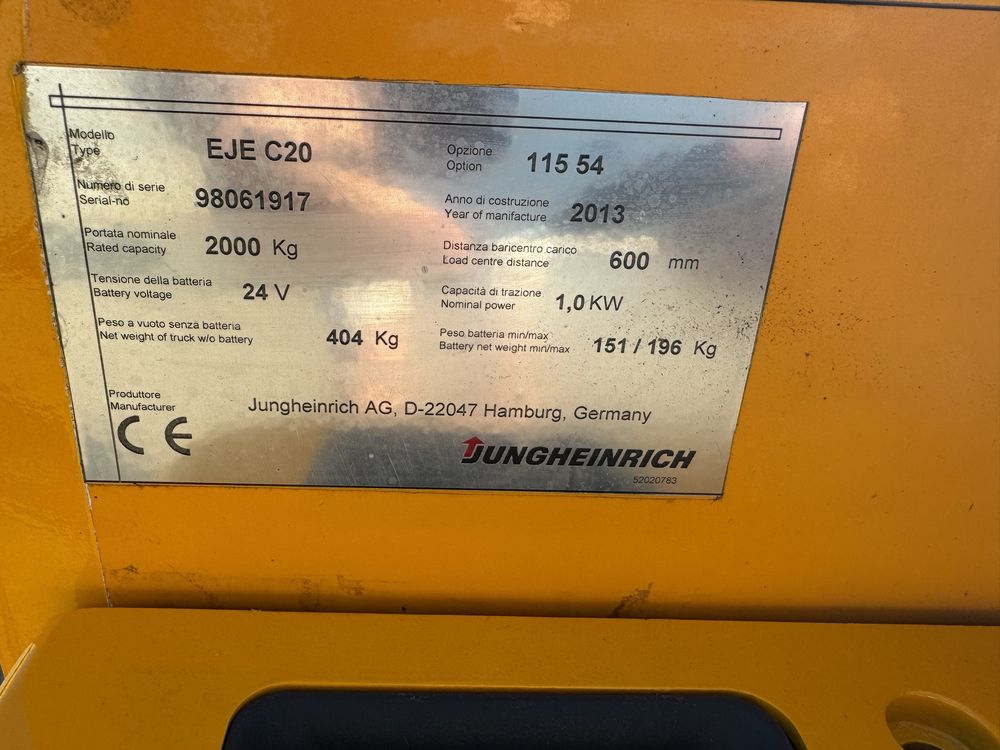Електричний візок Jungheinrich EJE C20