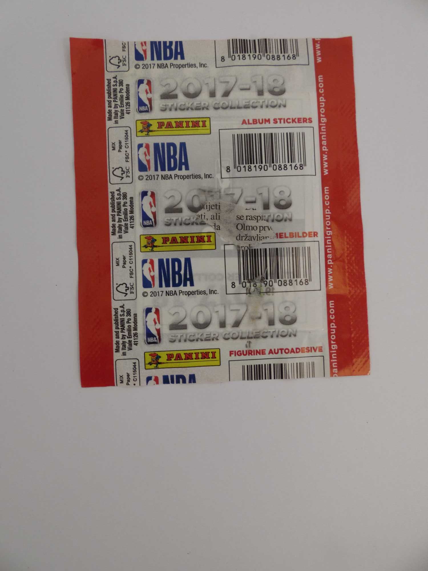 Colecção Panini NBA Época 2017-18