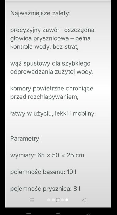 Basen do mycia głowy z prysznicem - Easy Shower