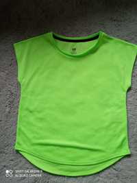 Neonowy T-shirt H&M 134/140