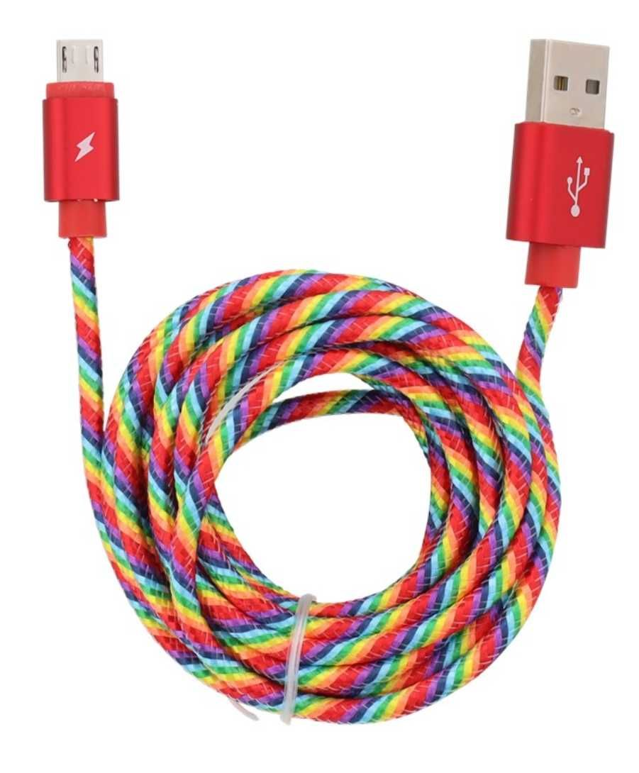 Cabo micro USB 250cm novo