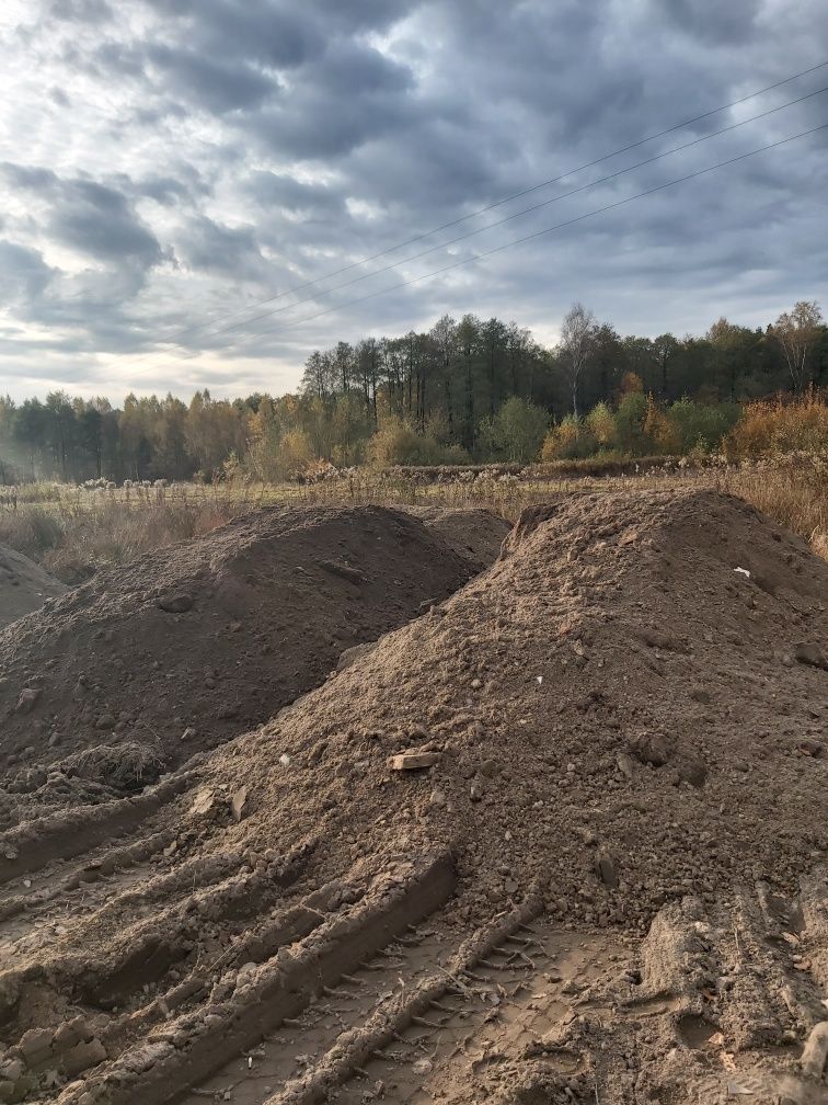 Ziemia na podniesienie terenu, czysta ziemia, piasek, kruszywo