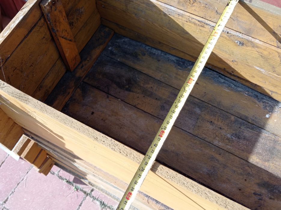 OKAZJA Donica drewniana 80x35x30 ogrodowa komplet 2 sztuki