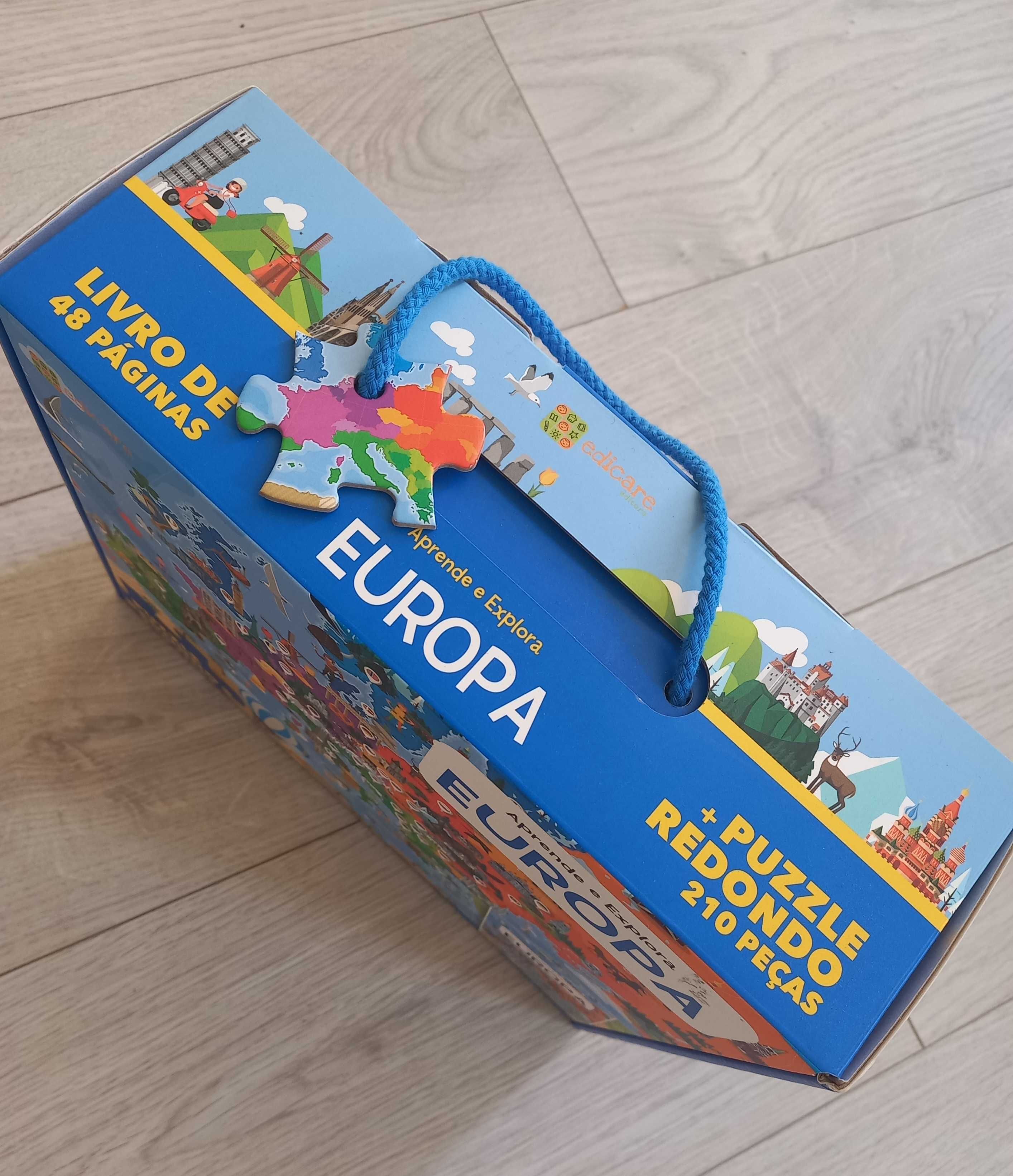 Puzzle de 210 peças Europa - Como novo
