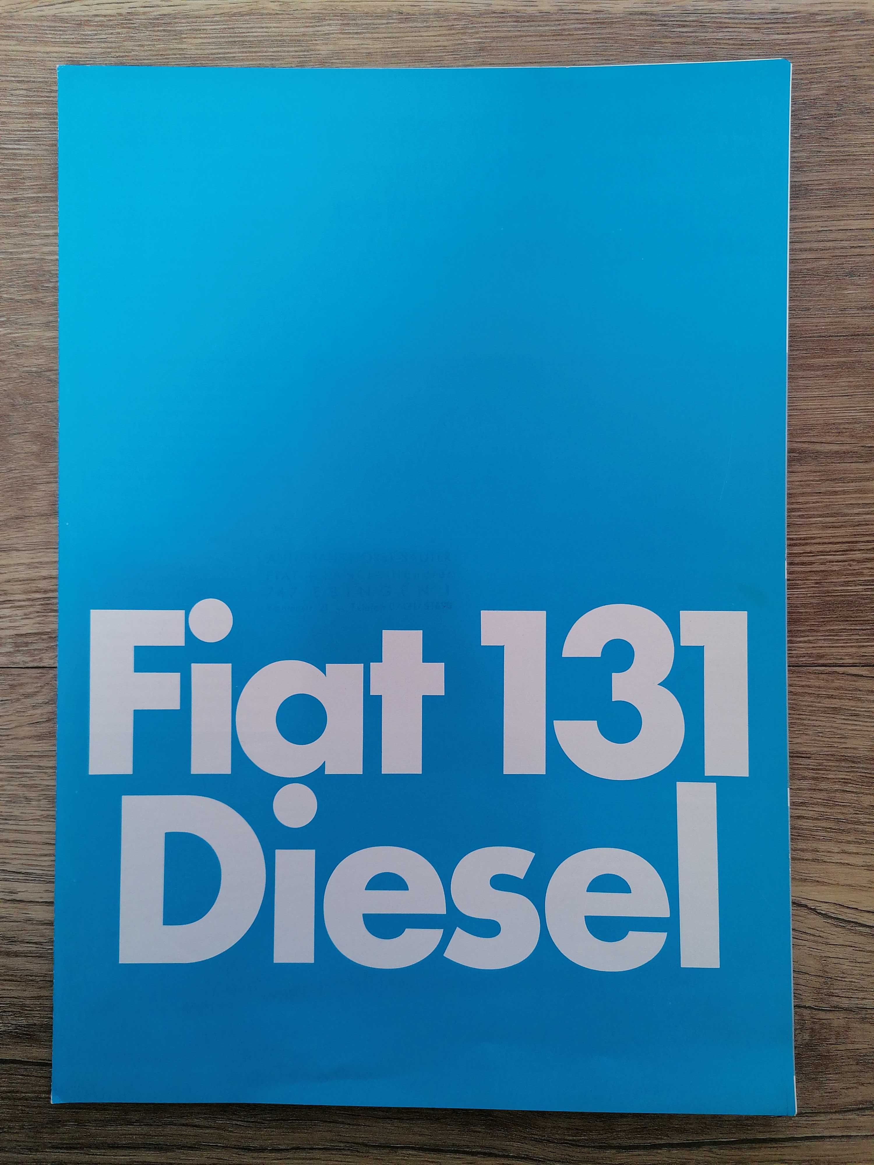 Prospekt Fiat 131 Diesel