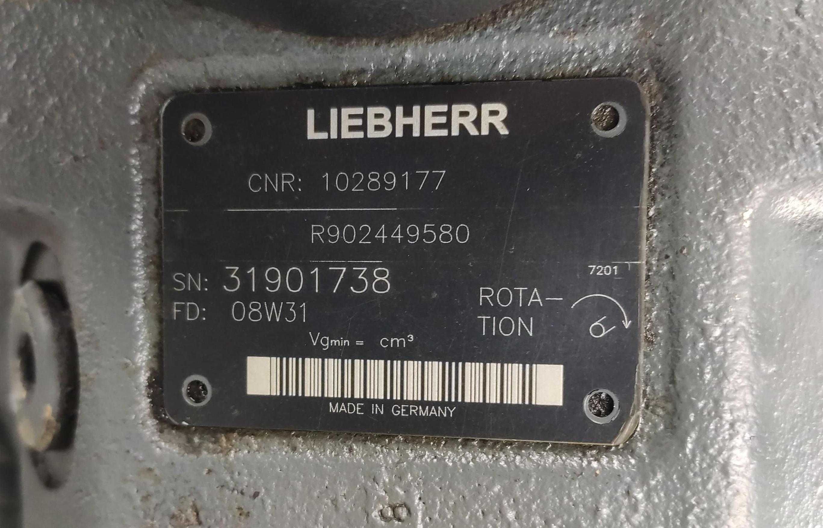 Pompa napędu wentylatora do koparek Liebherr A900, R934. Fan pump.