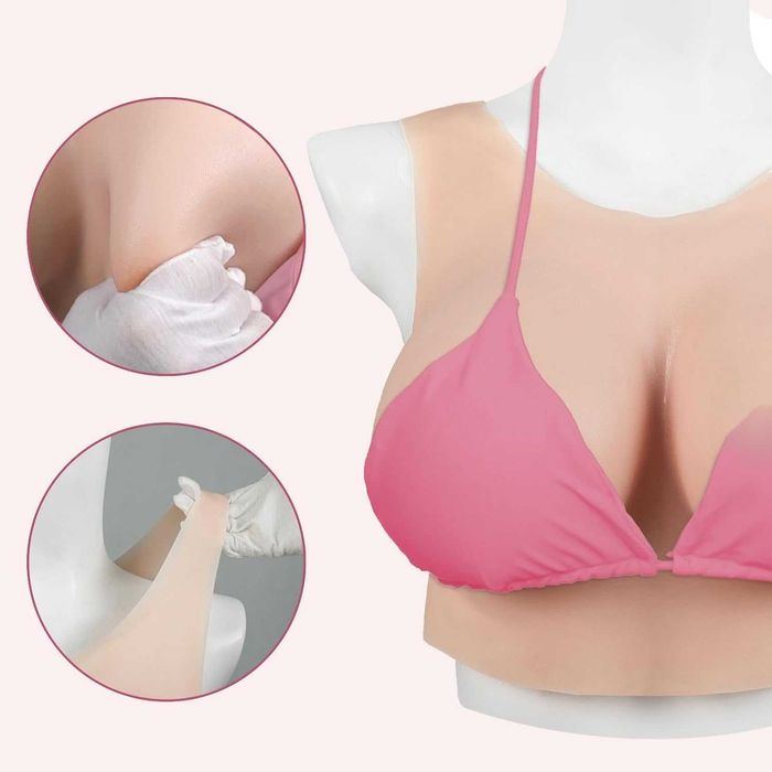 Sztuczne Piersi, SILIKONOWE REALISTYCZNE Biust, Crossdresser, E-CUP