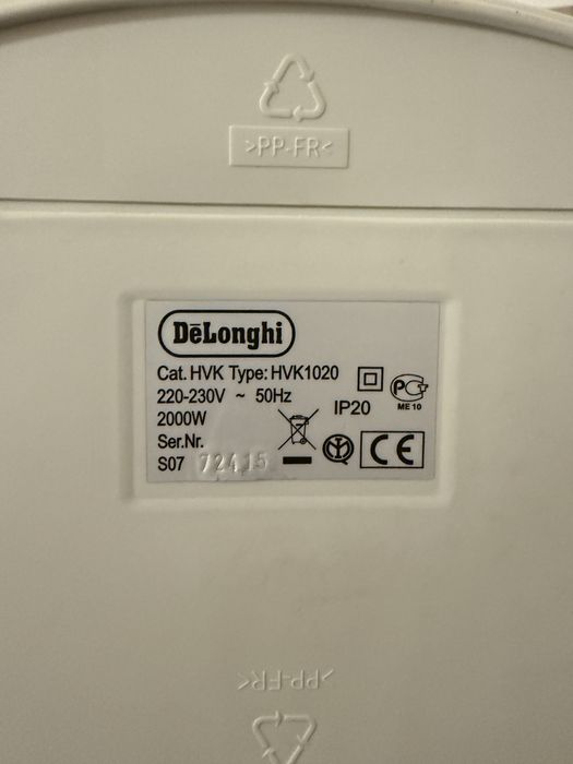 Termowentylator farelka DeLonghi HVK1020 2kW