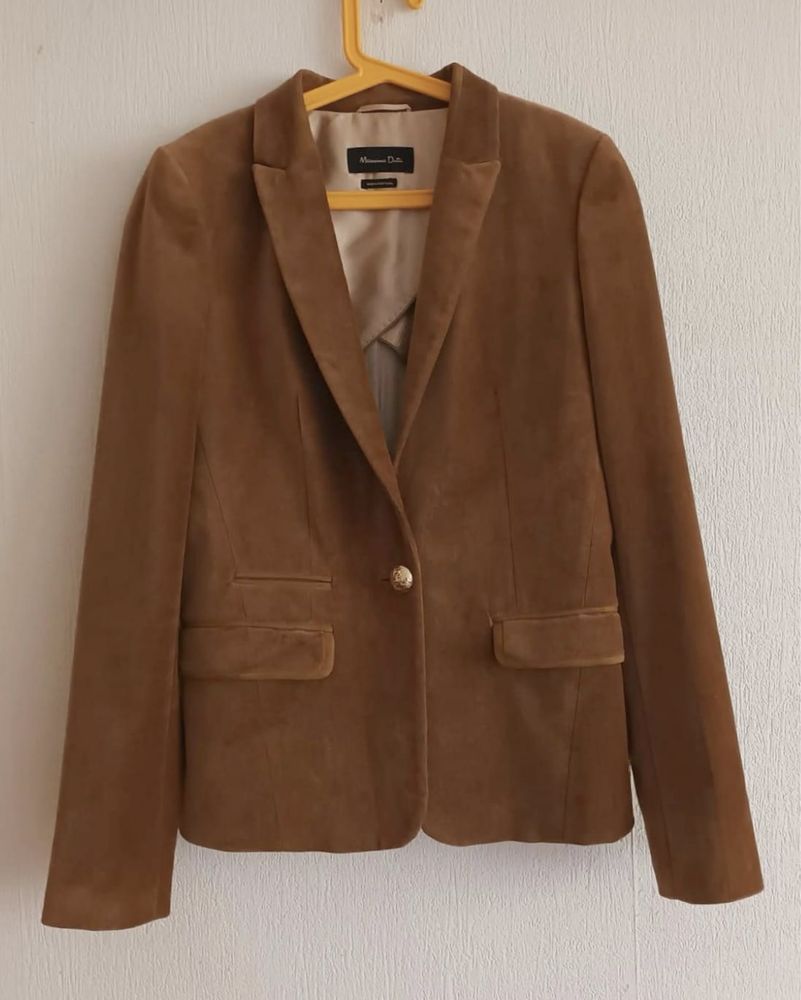 Massimo Dutti karmelowy żakiet riz 36