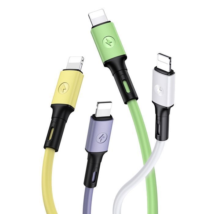 Kabel Usams U52 Lightning 2A Fast Charge 1M - Purpurowy, Wysoka Jakość