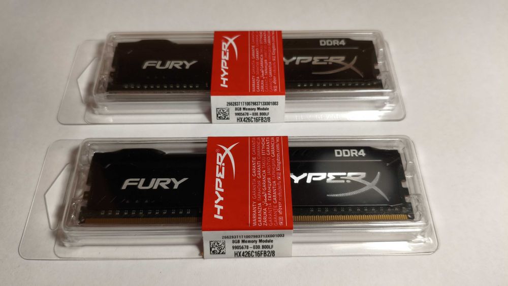 Память Kingston HyperX Fury 16GB (2x8G) DDR4 2666 CL16 (HX426C16FB2/8)