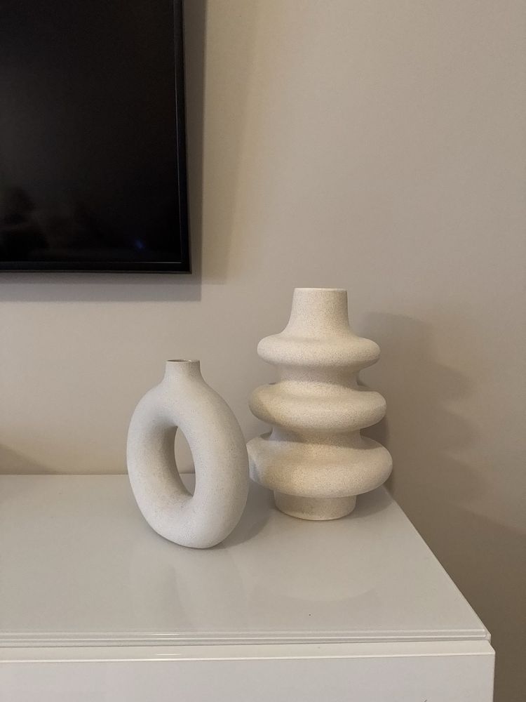 Wazon donut oponka kremowa ceramiczny H&M HOME