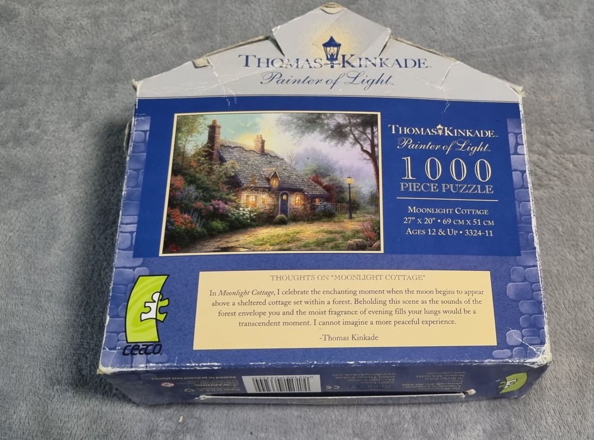 Puzzle caeco 1000 el . Domek Thomas Kinkade Domek. Stary wzór.