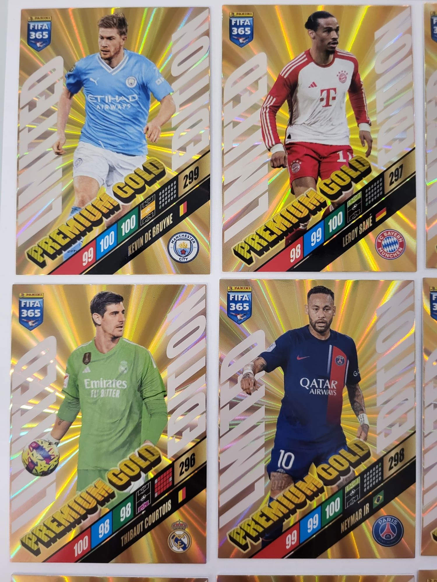 Panini FIFA 2024 karty piłkarskie Limited Gold