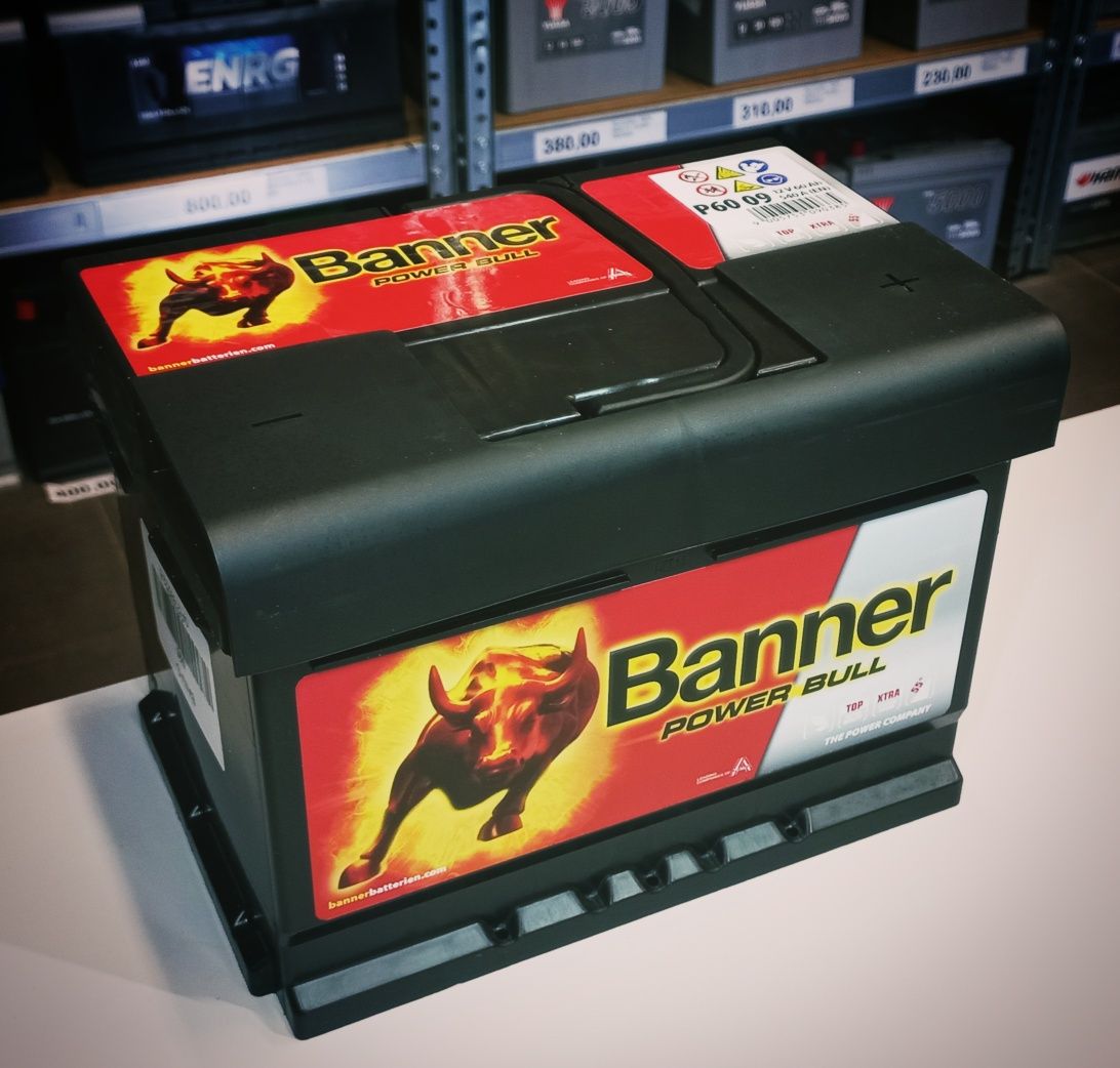 Akumulator Banner 12V 60ah 540A NOWY Power Bull