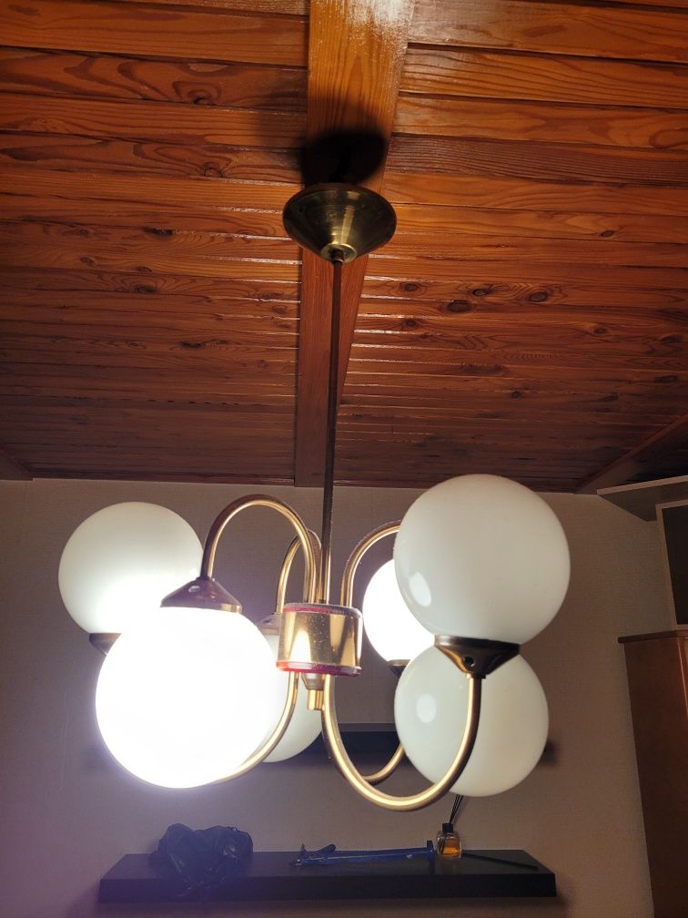 Lampa  Vintage na 5 kloszy