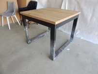 Stół  LOFT industrialny 90x90-190 (2x50 Dostawki) EGGER
