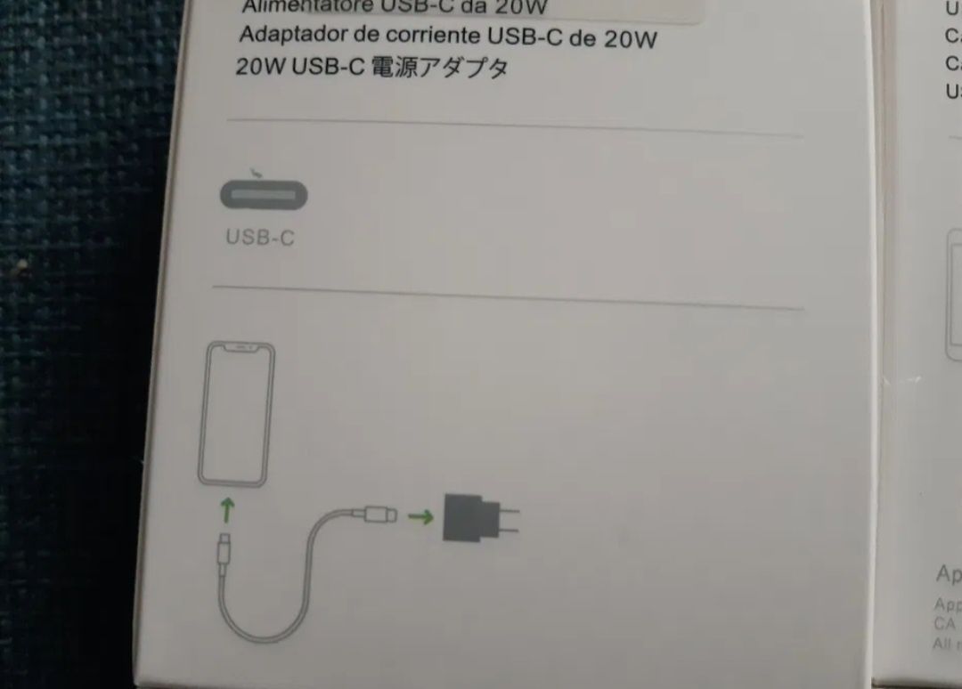 Kostka USB-C 20W Power Adapter Kabe USB-C to Lightning do iPhone NOWE