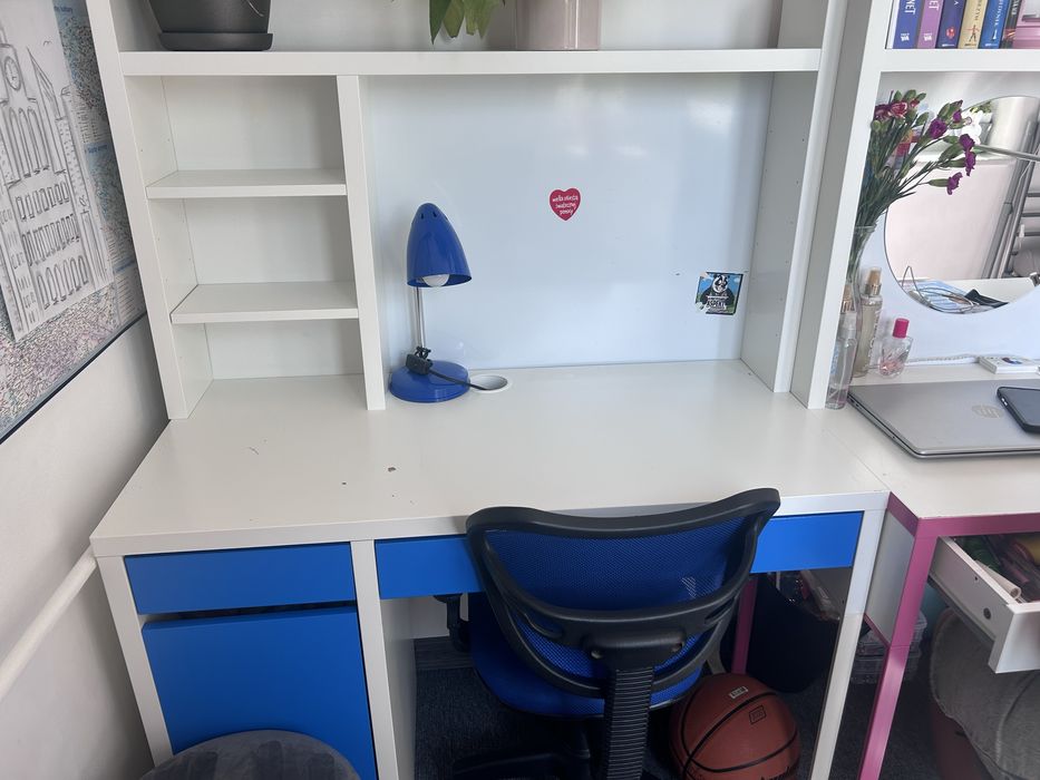 Ikea biurko młodzieżowe + nadstawka MICKE polecam