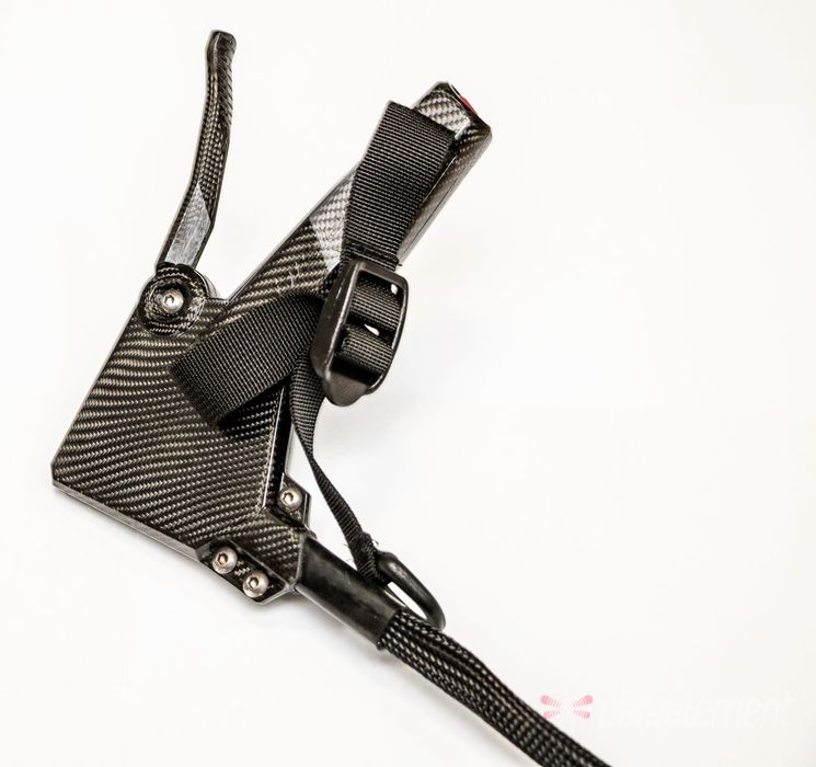 Manetka do napędu PPG (paralotni) carbon lewa manualna