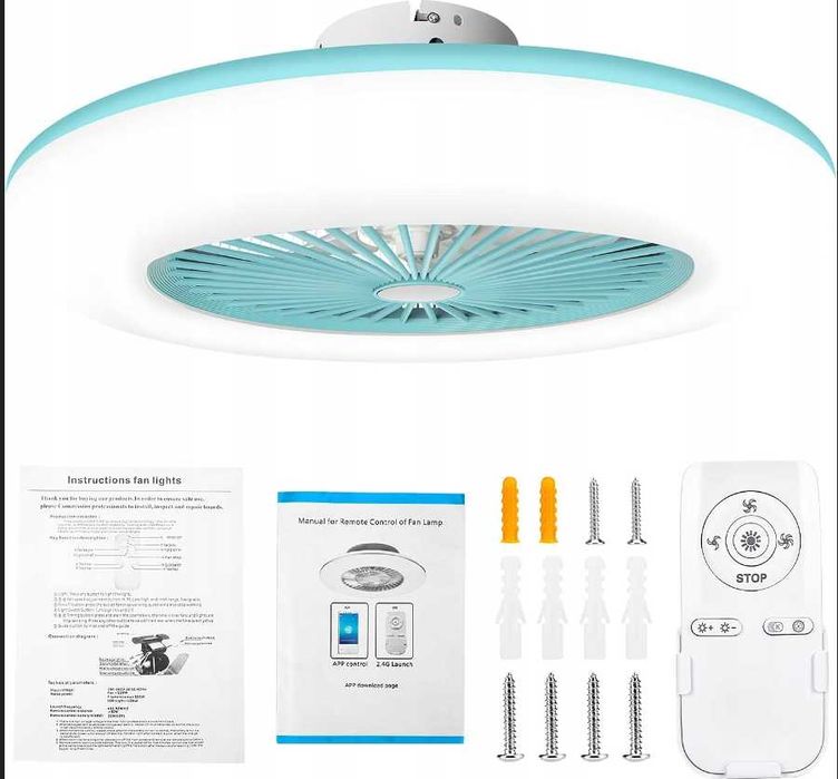 Nowa lampa sufitowa / wiatrak / wentylator / lampka / LED 8425