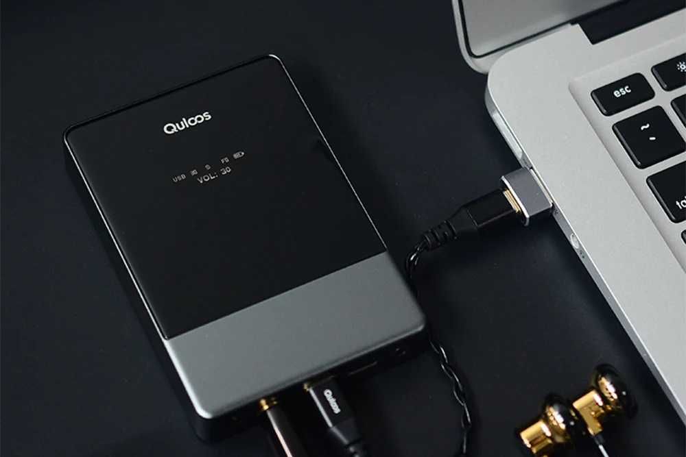 ⇒ QULOOS MUB1 - портативный ЦАП DAC AMP усилитель на CS43131, 1100 мВт