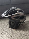 Kask rowerowy miejski Szary biały czarny regulowany