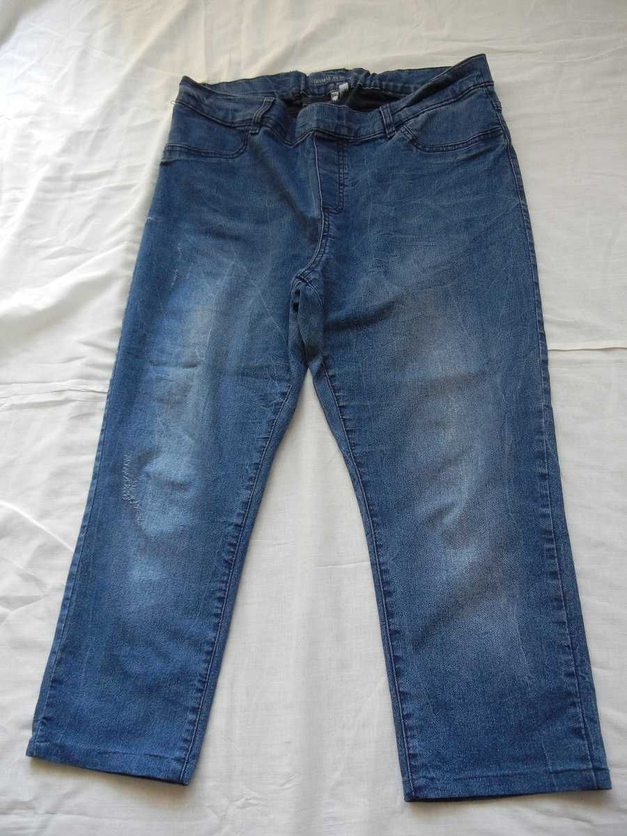 Spodnie jeans z przetarciami JEGGINS rozmiar 46