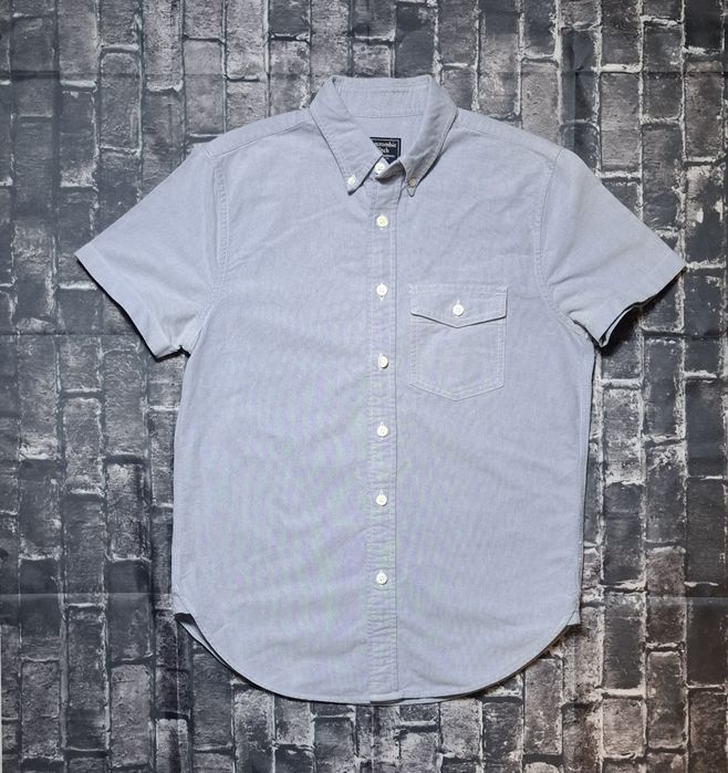 Koszula męska Abercrombie&Fitch, krótki rękaw, elegancka, premium