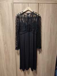 Sukienka Zara 38 M plisowana elegancka midi