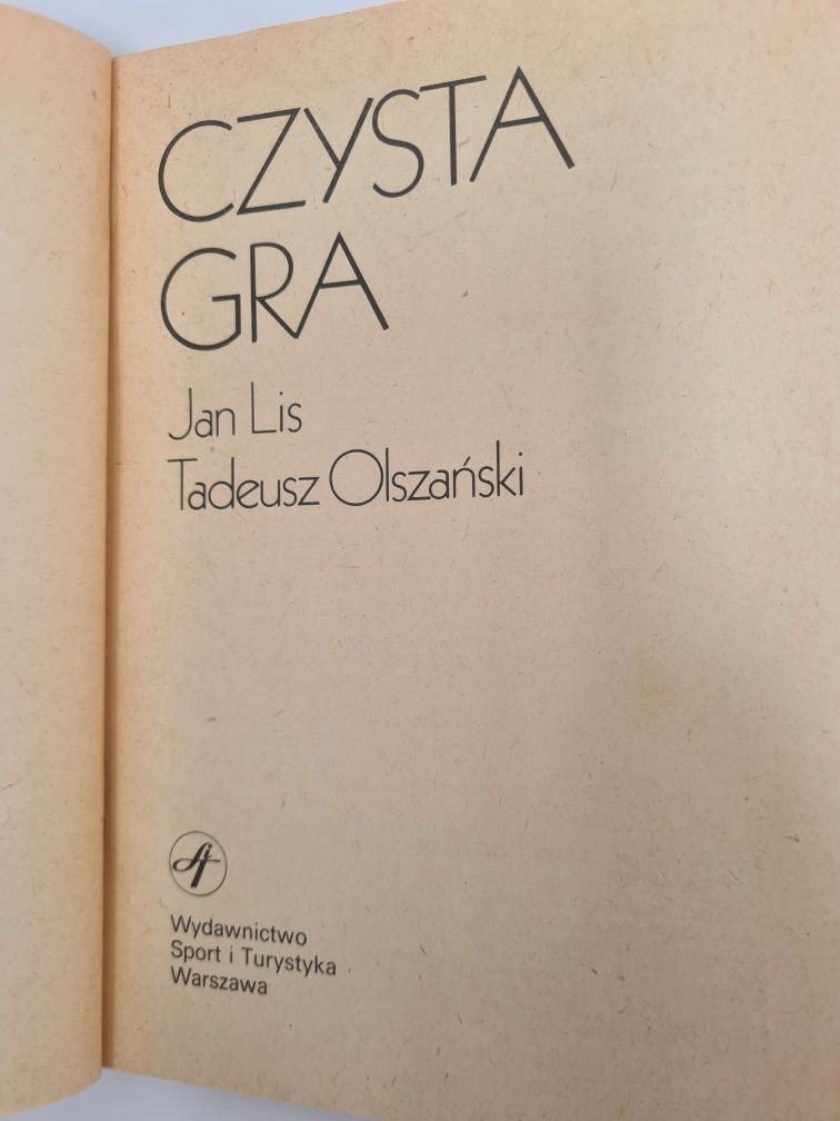Czysta gra - Jan Lis, Tadeusz Olszański