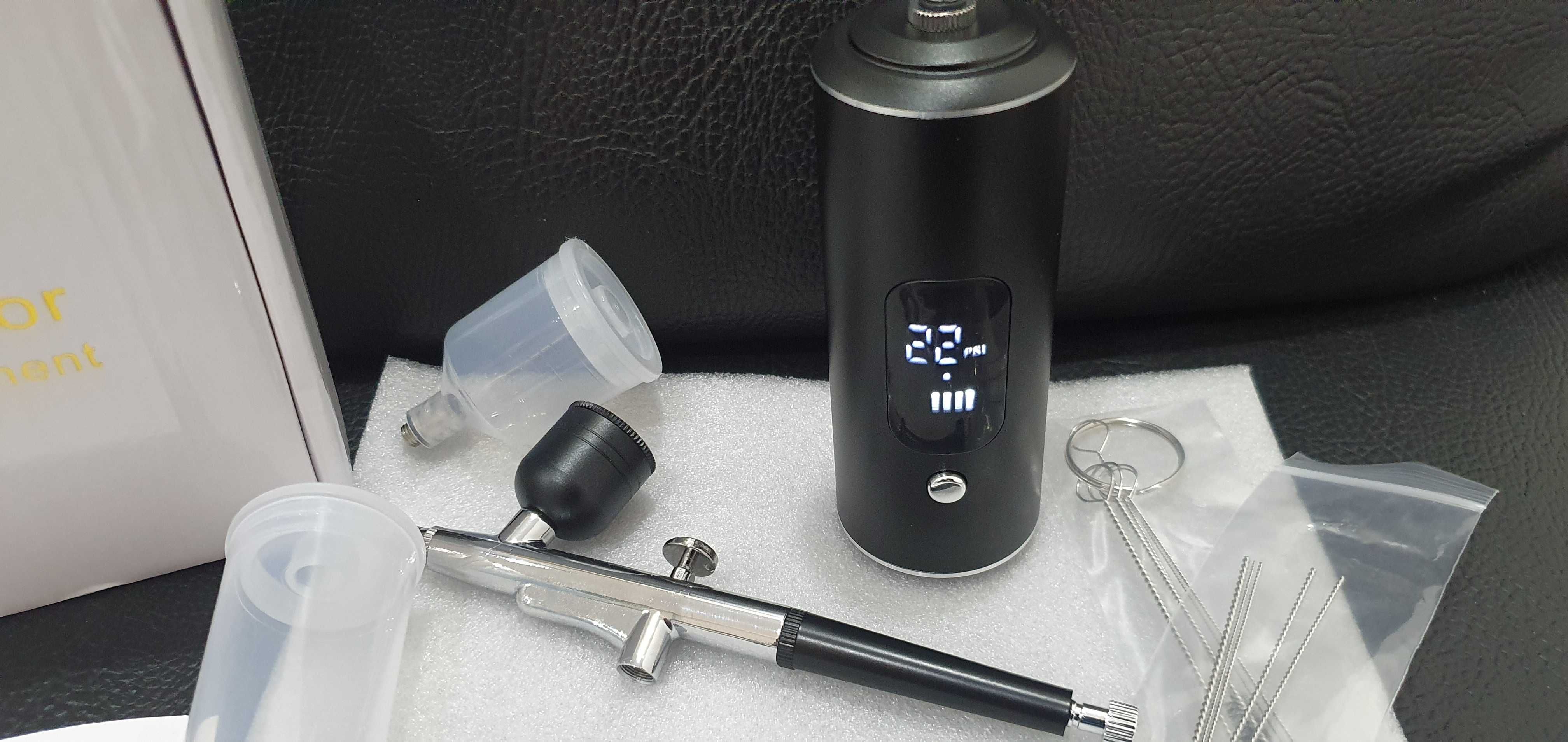 Caneta aerografia com micro compressor