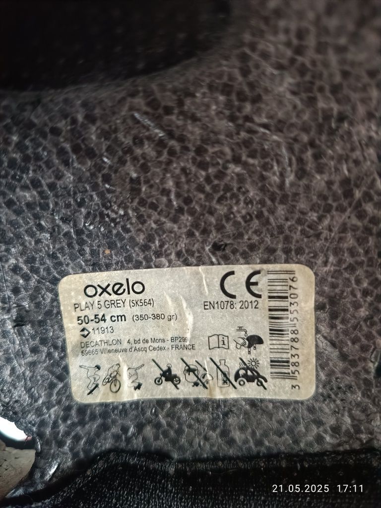 Kask rower, deskorolka, hulajnoga Oxelo S 50-54 cm

Sprzedaje kask OXE