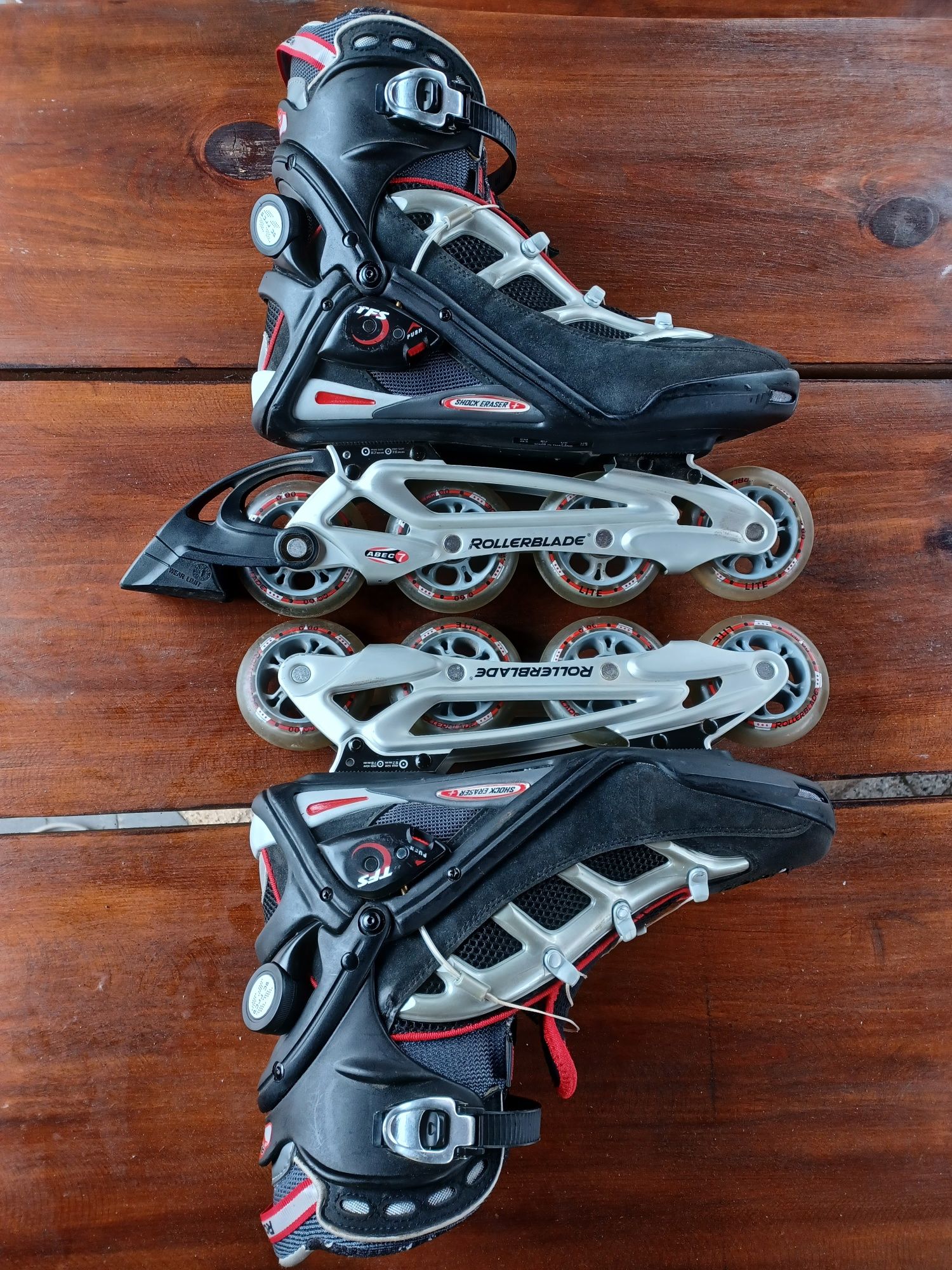 Metalowe aluminiowe płozy Rolki Rollerblade 42,43,44 27,28-28,5 cm k2