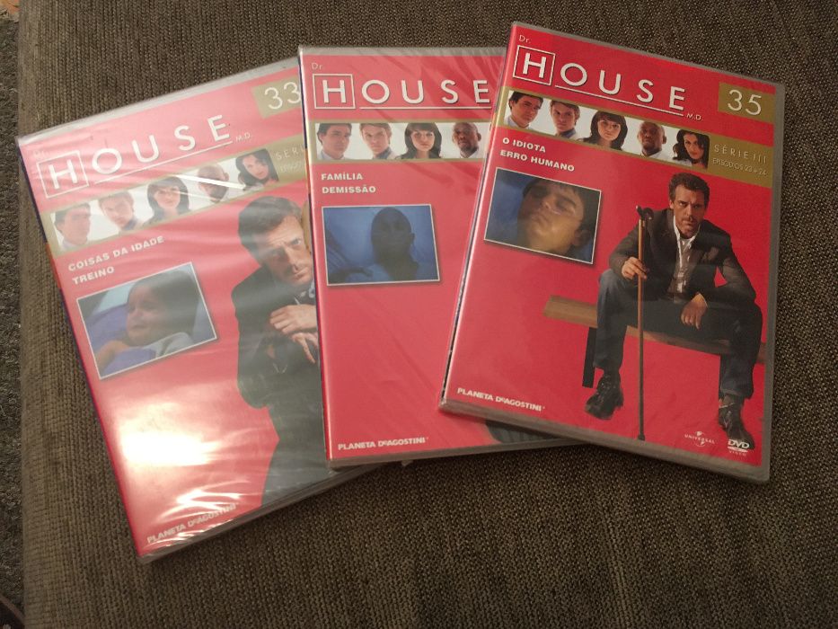 Lote de 3 DVDs Dr House Novos Selados