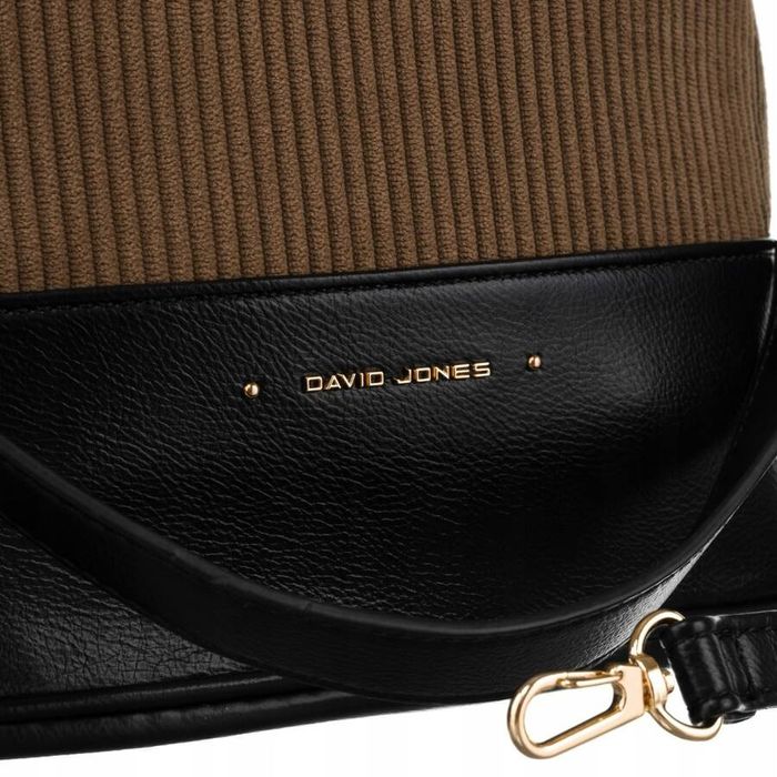 torba damska ze skóry ekologicznej z odpinanym paskiem - david jones