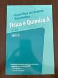 Livro com questões de exame resolvidas de Fisica e quimica 11°ano