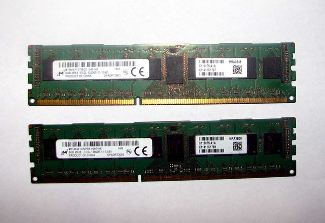RAM DDR3 8Gb ECC PC3L-12800R серверная оперативная