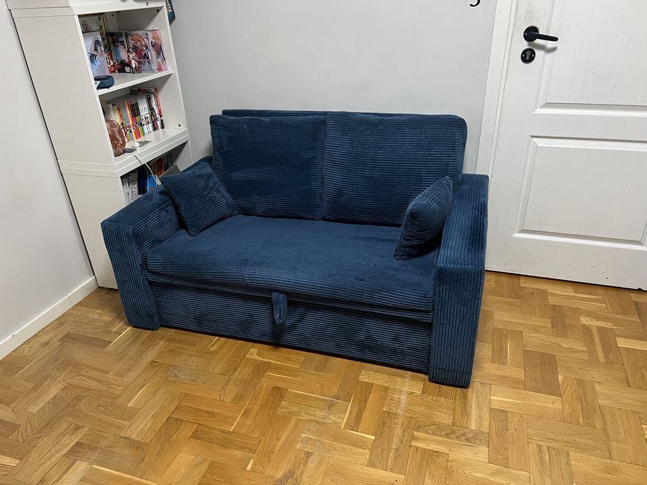 Sofa Rozkładana Kanapa z Funkcją Spania AIKIDO Tkanina Sztruksowa