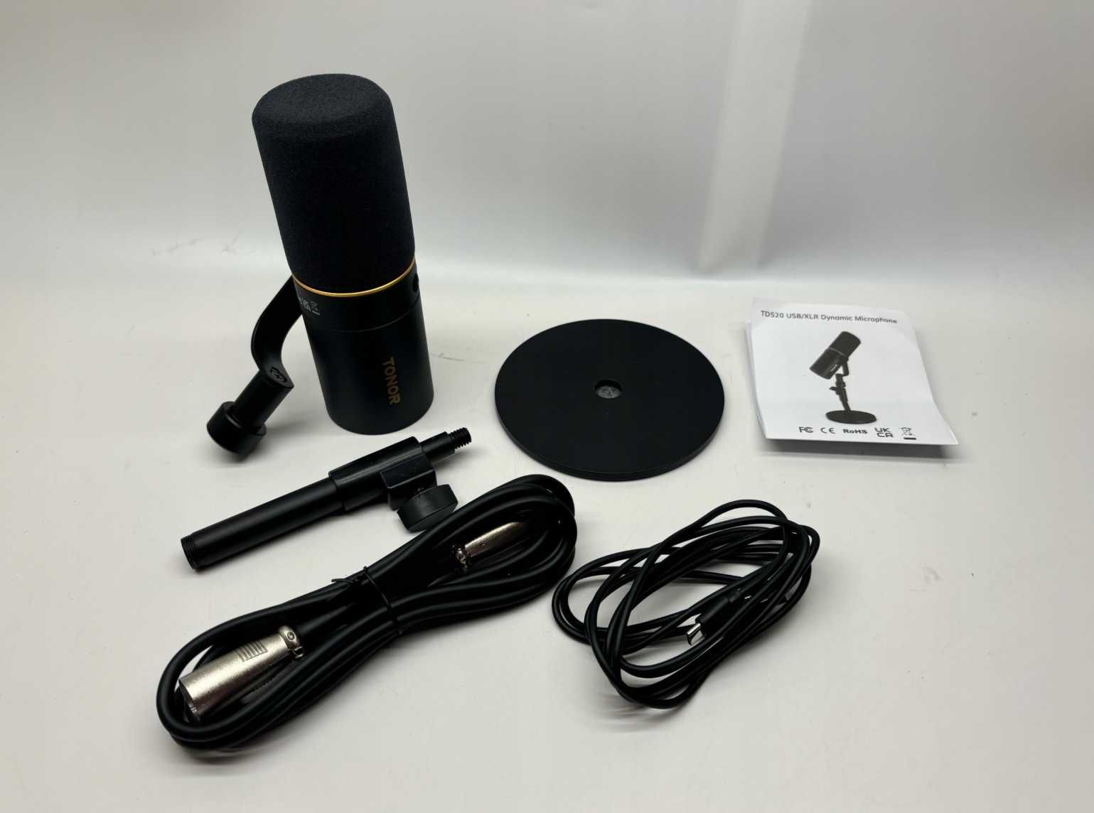 Mikrofon USB XLR TONOR TD520 do streamingu podcastów nagrań PRO